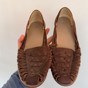 Nisolo Brown Leather Women's Flats